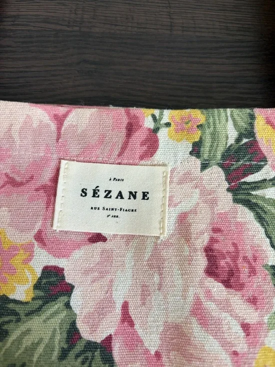Sezane London Boutique Floral Garden Tote Bag 100% Cotton Shopping Tote NWOT - Picture 2 of 6